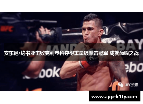 安东尼·约书亚击败克利琴科夺得重量级拳击冠军 成就巅峰之战